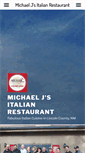 Mobile Screenshot of michaeljsrestaurant.com